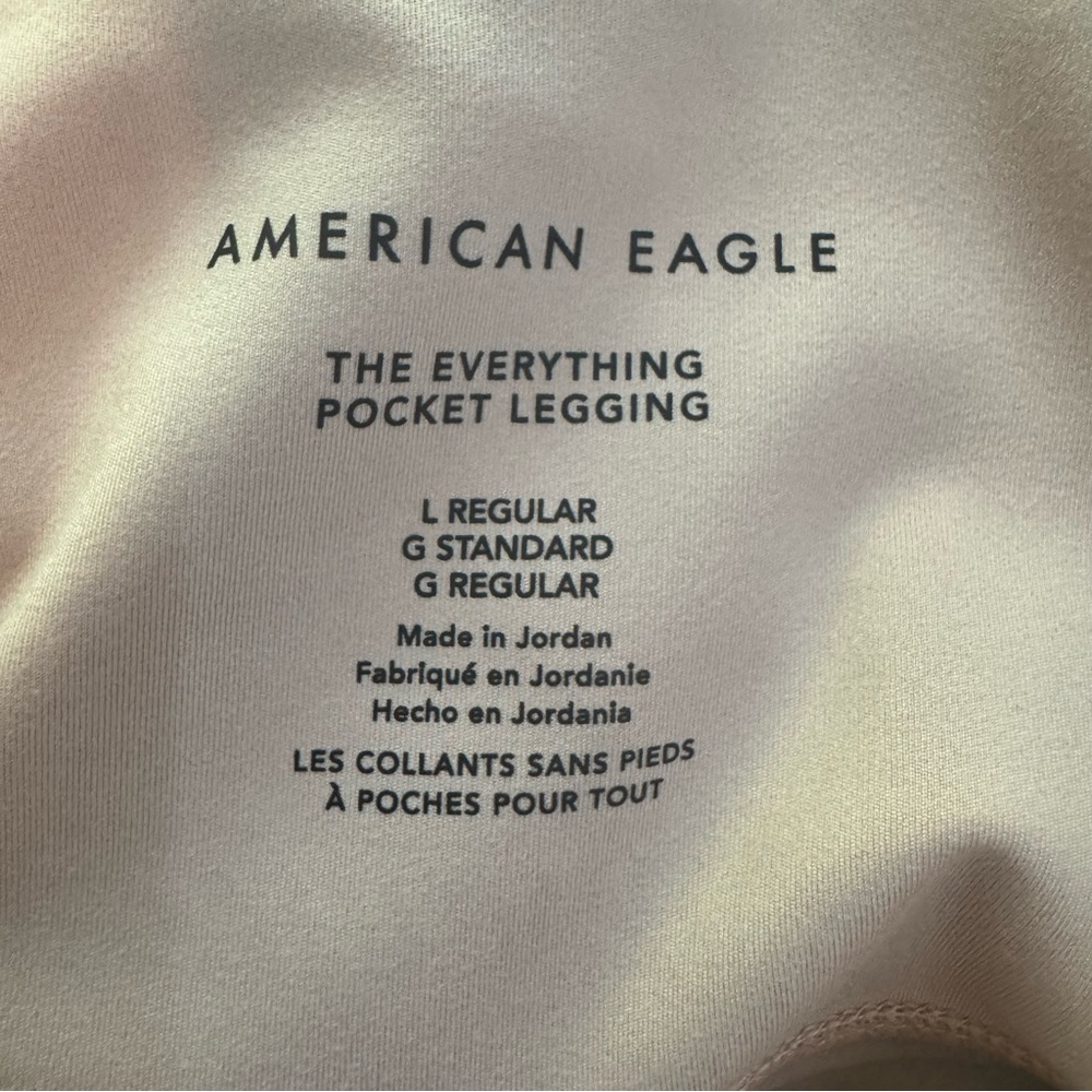 American Eagle The Everything Pocket Leggings in Blush. Hi-Rise. NWT FLAW. Large - Picture 4 of 16